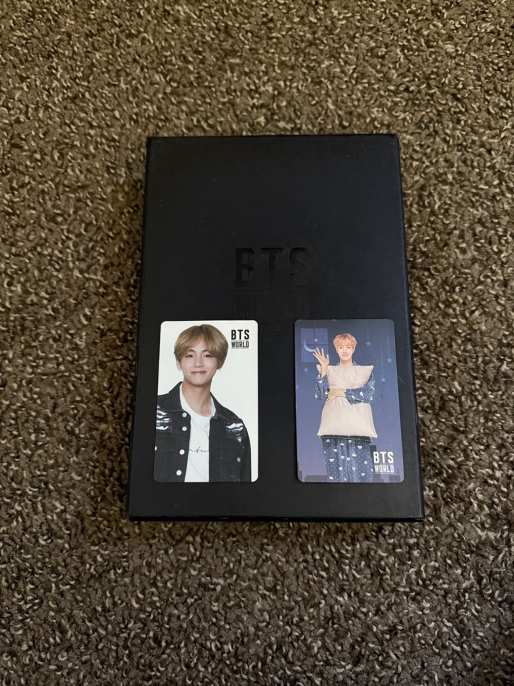 BTS World Photocard Set - Black Collector Box with CD